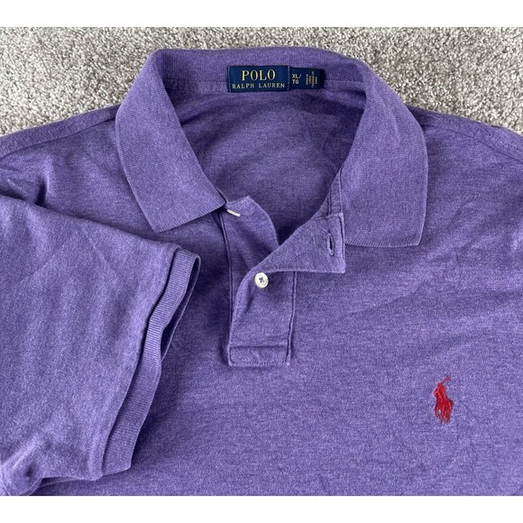 Polo Ralph Lauren Other - Polo Ralph Lauren Solid Purple Soft Cotton Polo Shirt Red Pony Mens XL Preppy